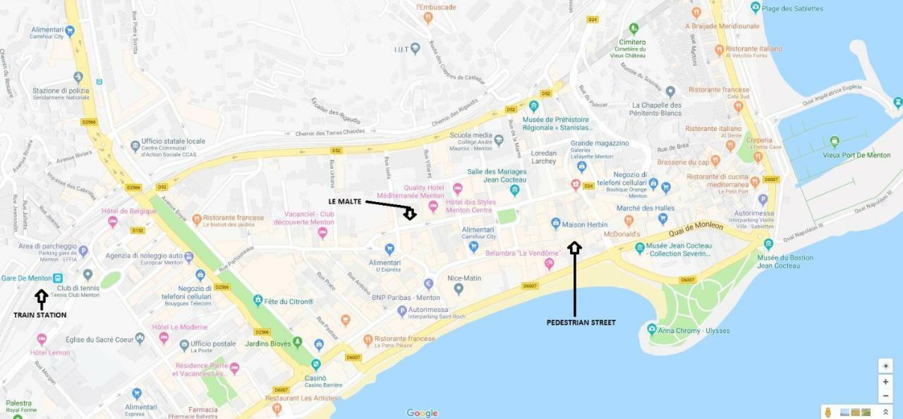 Apartmán Le Malte Menton Exteriér fotografie